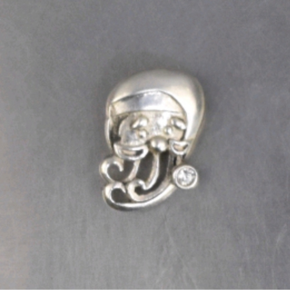 Sterling Silver Santa Christmas holiday Pendant